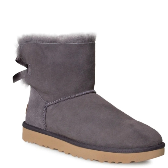 UGG Mini Bailey Bow II Nightfall Boots Size 5 - Picture 1 of 5